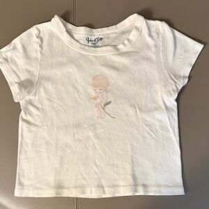 Brandy Melville John Galt Women’s Ashlyn Angel Crop Baby  Doll Top. Size XS.